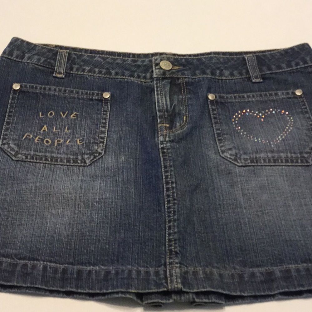 freedom Jeans Denim Skirt w/Four Pockets - Picture 2 of 8